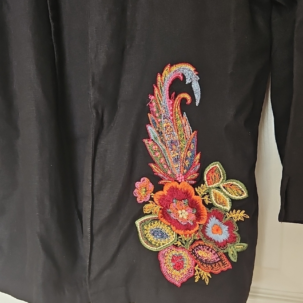Dana Kay Vintage Embroidered Blazer Size 14 - Picture 3 of 9